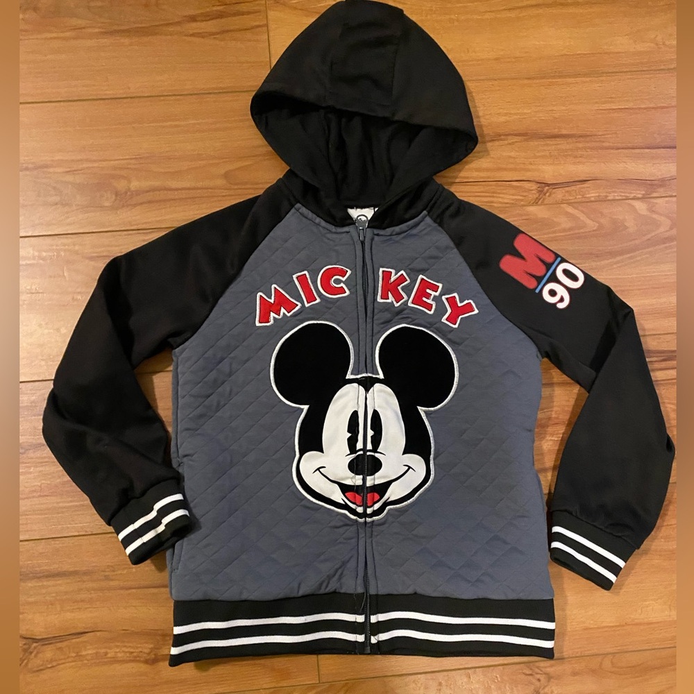Mickey Mouse boys letterman hoodie size 6